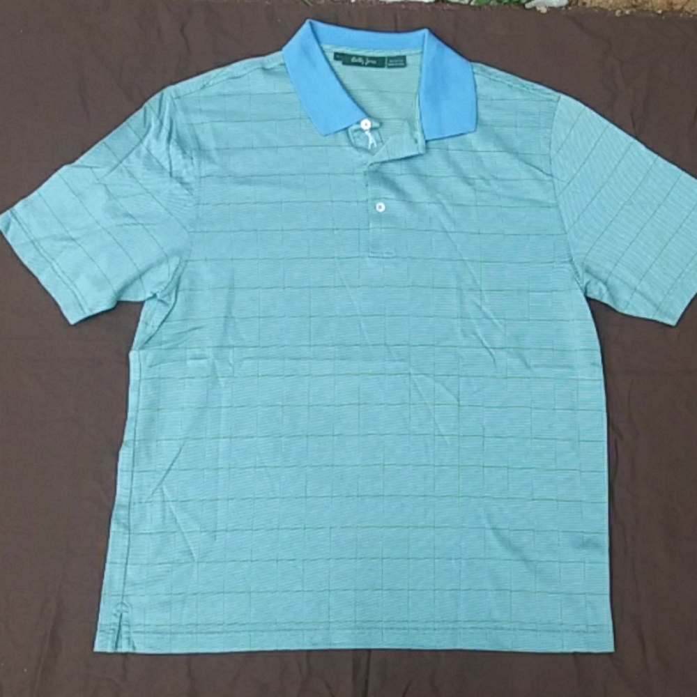 Bobby Jones men's s/s golf shirt. L. Green